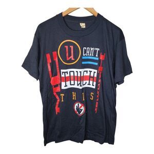 Vintage 90s Mc Hammer Shirt 1990 U Can't Touch This Tour Large Single Stitch